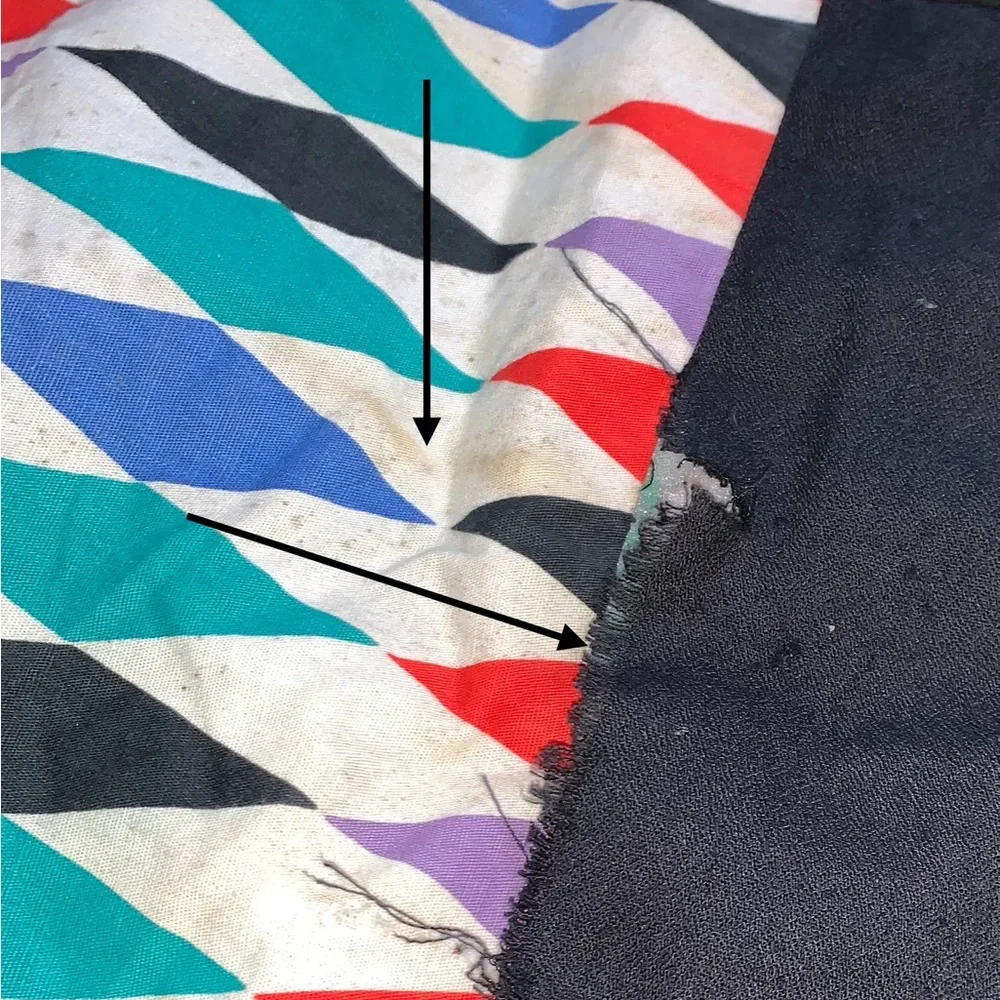 Very Vintage 58”x72” Handmade Quilt Repair/Repurpose Multicolor (Q224)